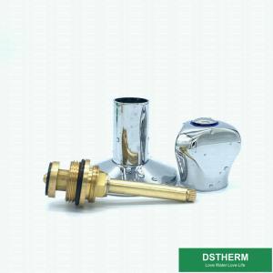 China Brass Chrome Plated Valve Cartridges Round Zinc Alloy Handle wholesale