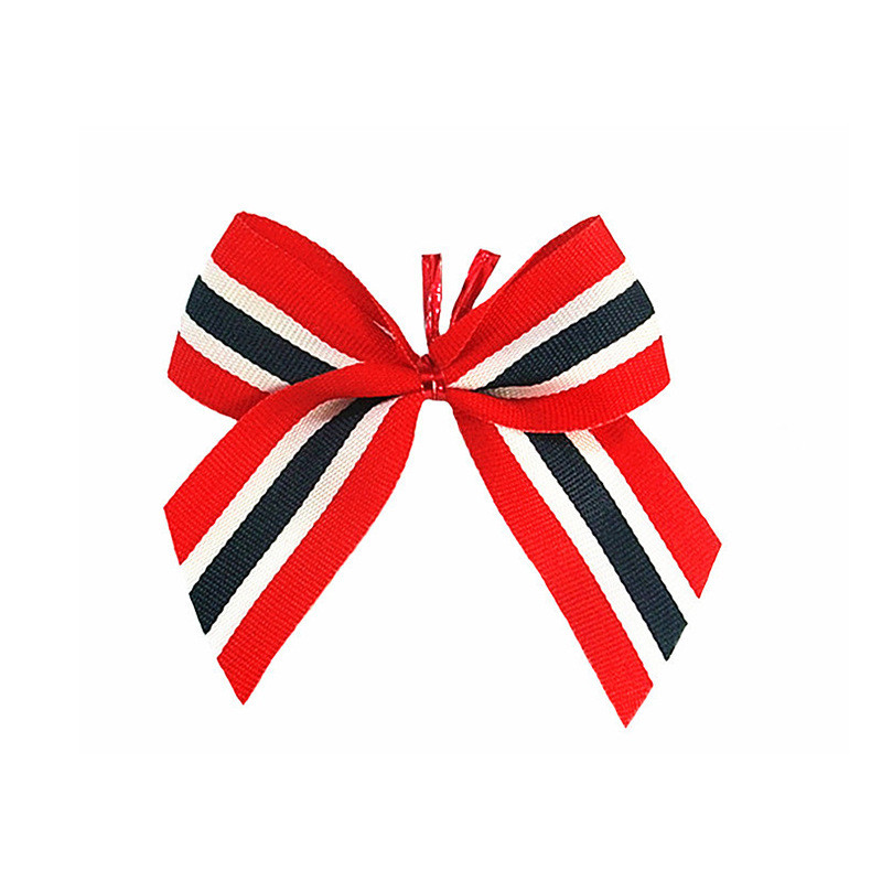 Birthday Red Satin Bow Polyester Yellow Satin Bows For Crafts