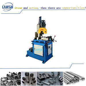 Semi 4kw Automated Tube Cutting Machine Metal For Round Pipe