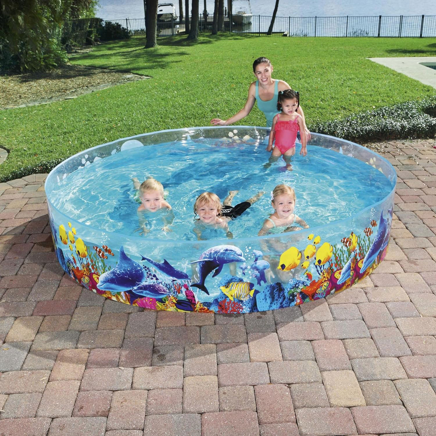 Transform Your Backyard into an Underwater World with this Inflatable Pool