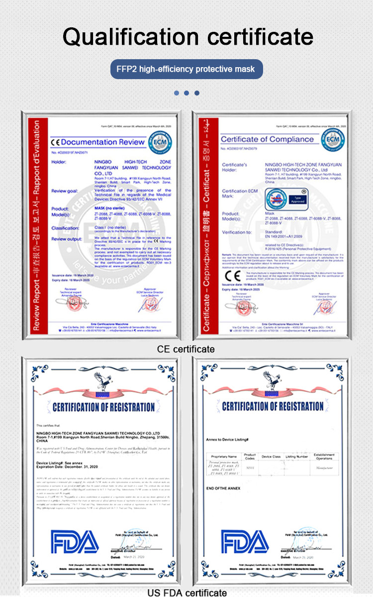 Kn95 Dustproof Anti-Fog And Breathable Face Masks N95 Mask 95% Filtration