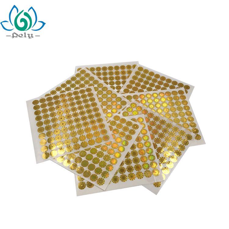 Anti Counterfeit 3D Tamper Proof Seal Stickers Transparent Hologram
