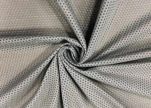 China 120GSM Breathable Polyester Mesh Fabric For Gym Bag Office Chair Grey Color wholesale