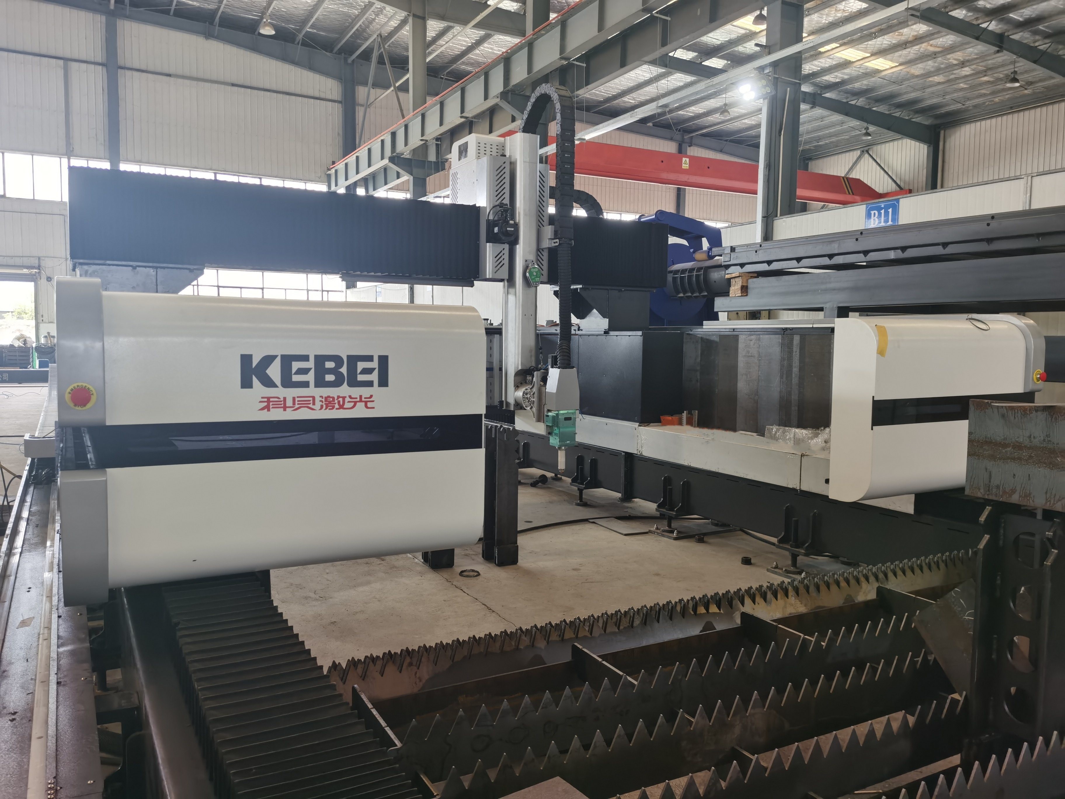 Kebei Intelligent Bevel Pipe Open Structure Steel Fiber Laser Cutter 3d Five-Axis 12KW 24KW 12m I Beam H Beam Laser Cutting Machine