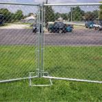 Secure galvanized movable fence temporary chain link fence panels