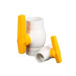 1.0MPA Pressure UPVC/PVC Compact Round Ball Valve in White for Professional