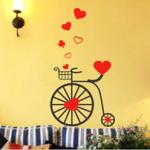 Personalised Removable Wall Flower Stickers XCL-001 / Design Wall Sticker