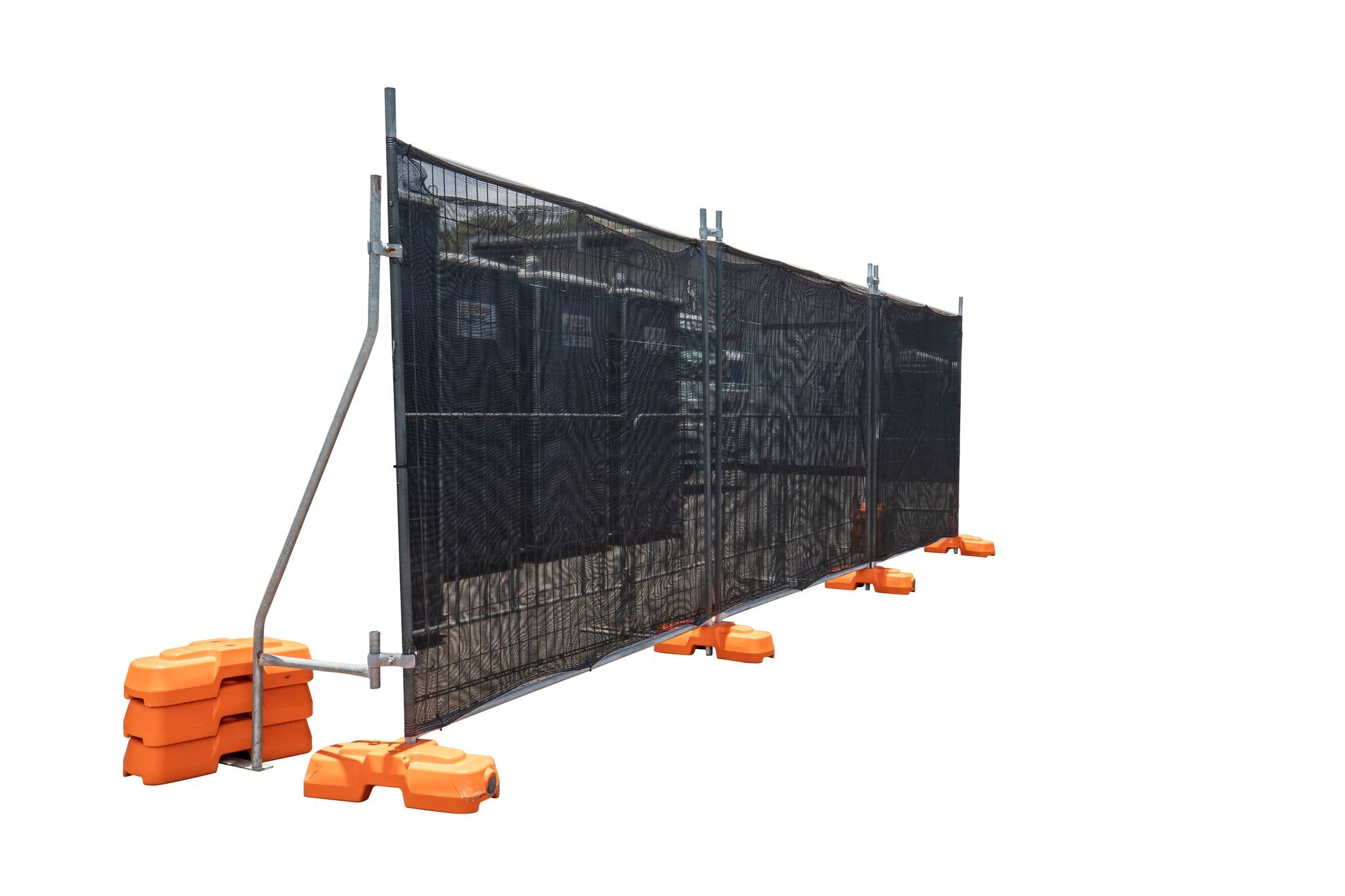 12ft Mesh Fence Panels Galvanized Wind Proof Metal Temporary
