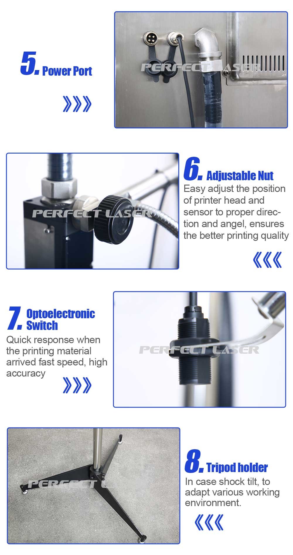 Fully Automatic Inkjet Printer Coding Machine QR Text Pictures Labels Date Inkjet Business Printer