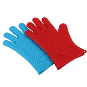 China Non Slip Heat Resistant Silicone Microwave Oven Gloves wholesale