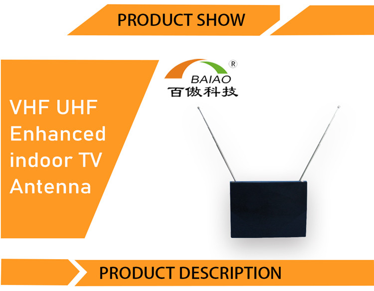 25dBi High Gain Flat HD Digital Indoor Amplified TV Antenna Flat Design TV Antenna