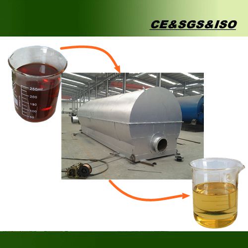 16kw Q245 Steel Used Engine Oil Recycling Refinery Machine For Making Diesel Fuel