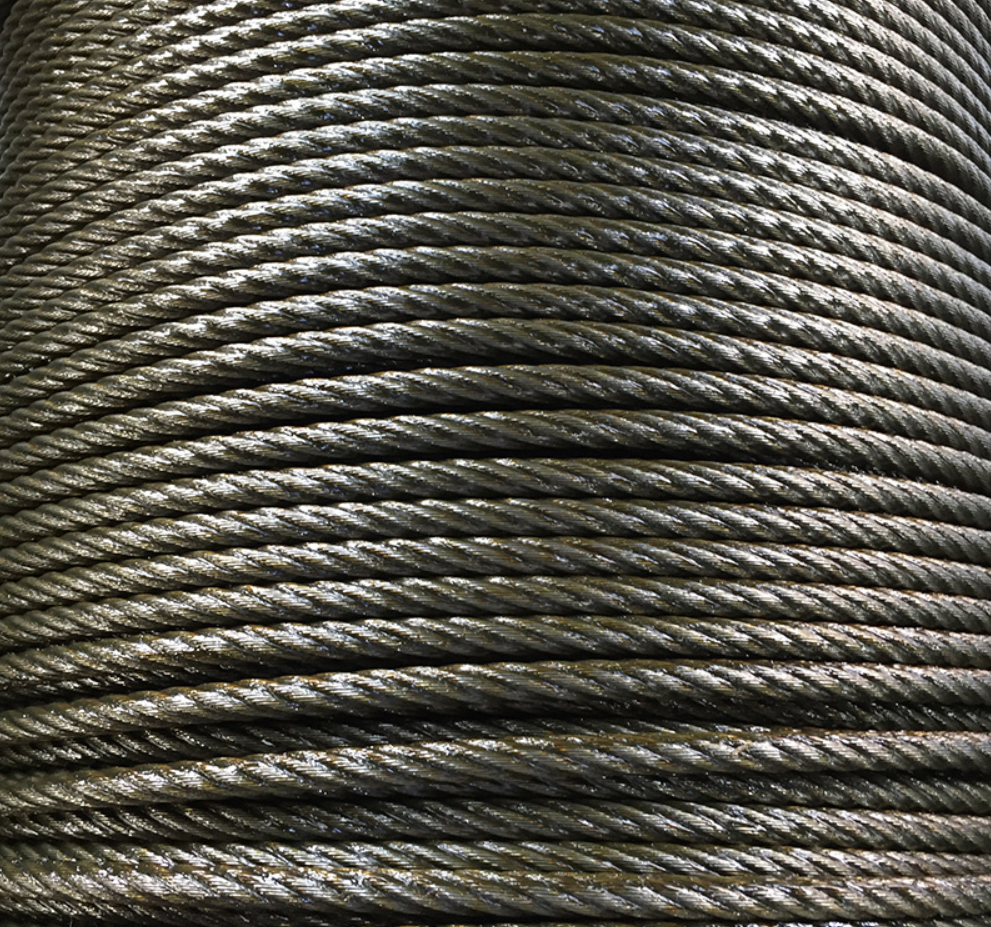 6x37+Fc/6x37+Iws/6x37+Iwr Crane Steel Wire Rope Galvanized Round Strand