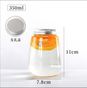 China 350ml Screw Cap 46g Disposable Juice Bottles wholesale
