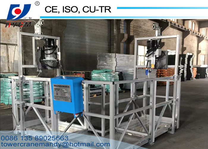 ZLP800-L Shape 8.3m/min Lifting Speed Suspended Scaffold Platform 4*31SW+FC-8.6mm Steel Rope Safe Working Platform