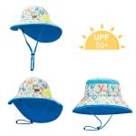 OEM ODM Summer Floral Beach Outdoor Bucket Hats With Neck Flap