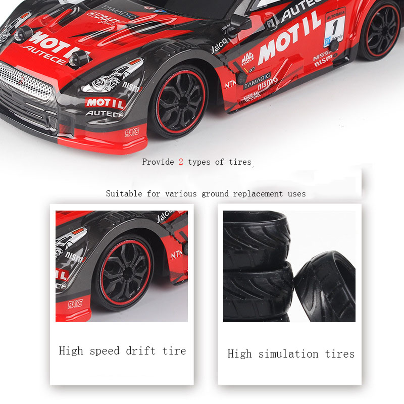Speed Racing 2.4G Race Car Model Children's Boy Toy GTR with Plastic Body and USB Cable