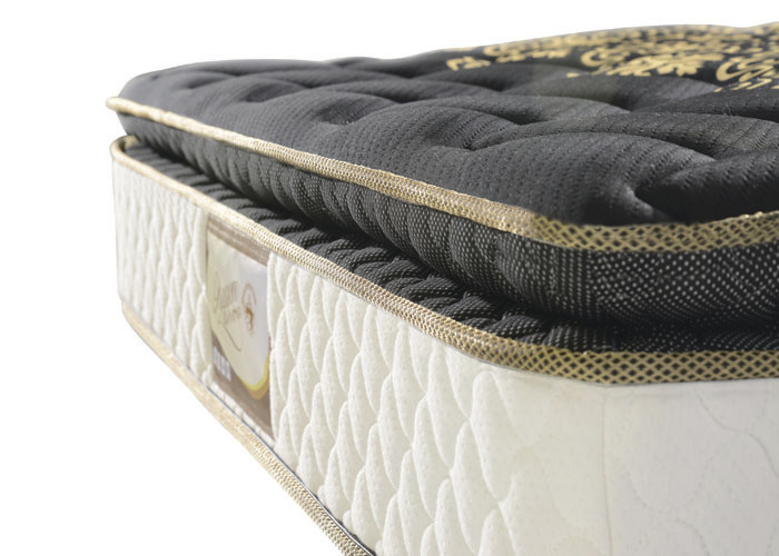 Anti - Dust Pillow Top Bonnell Spring And Memory Foam Mattress , ISPA
