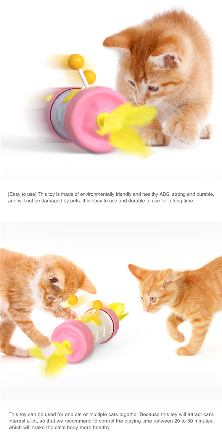 Hot Sale Cat Balance Car Cat Catnip Hair Interactive Self-playing Pet Toy
