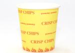 Heavy Weight French Fry Cups Greaseproof For Restaurant , 4 Color Process