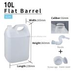 Nozzle Food Grade Chemical 10l Plastic Drum 230*165*360mm