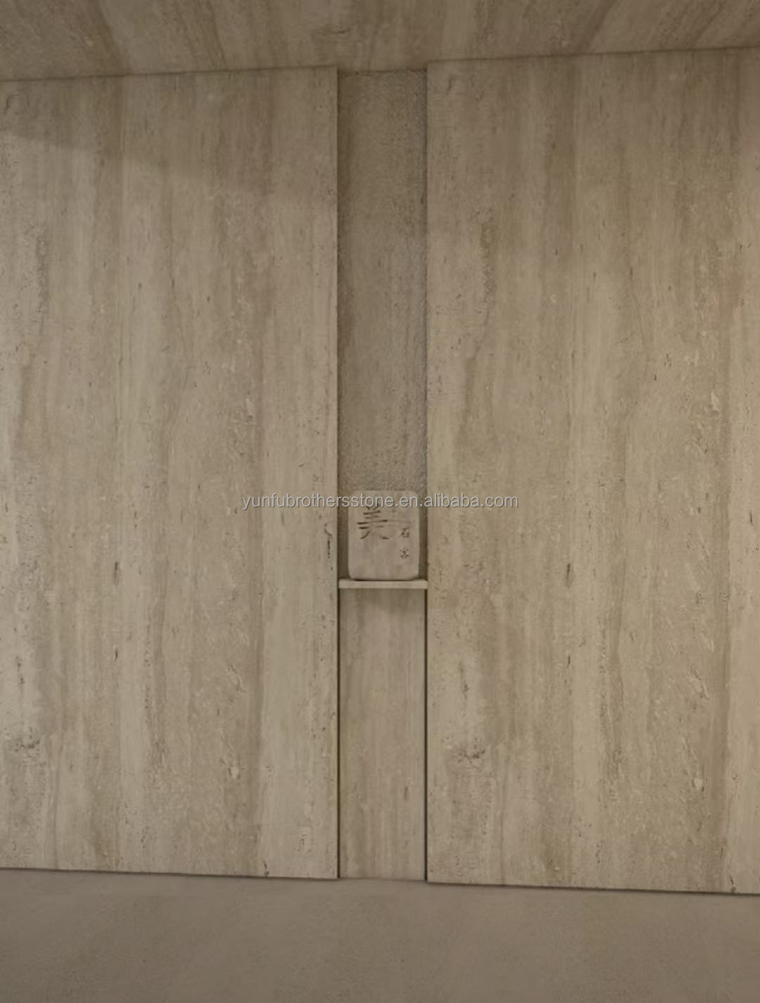 Modern Material Beige Travertine with Good Polished Natural Stone For Wall Cladding Tiles