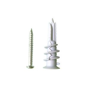 China Nail Screw Plastic Anchors Plug 13*40mm For Building Construction wholesale