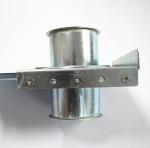 Round Head Duct Zone Dampers Stainless Steel Blast Gate Stamping Welding