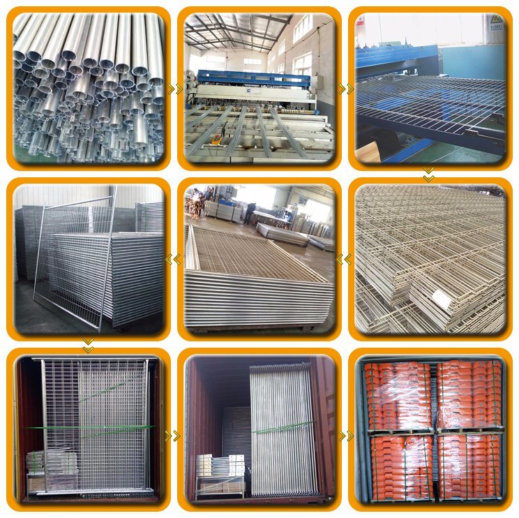 Safety Galvanized Welded Wire Mesh Temporary Fencing