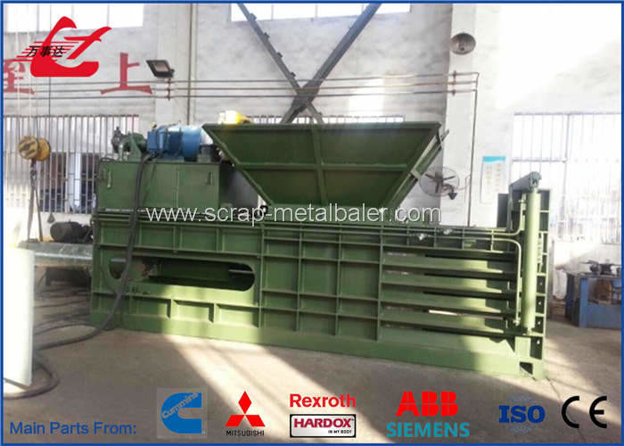 PET Bottles Horizontal Baling Machine for Plastic Bottles , 37kW Motor