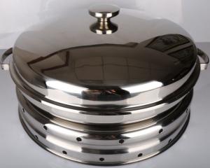 China Hydraulic Round Stainless Steel Cookware / Rotating Roll Top Chafing Dish wholesale