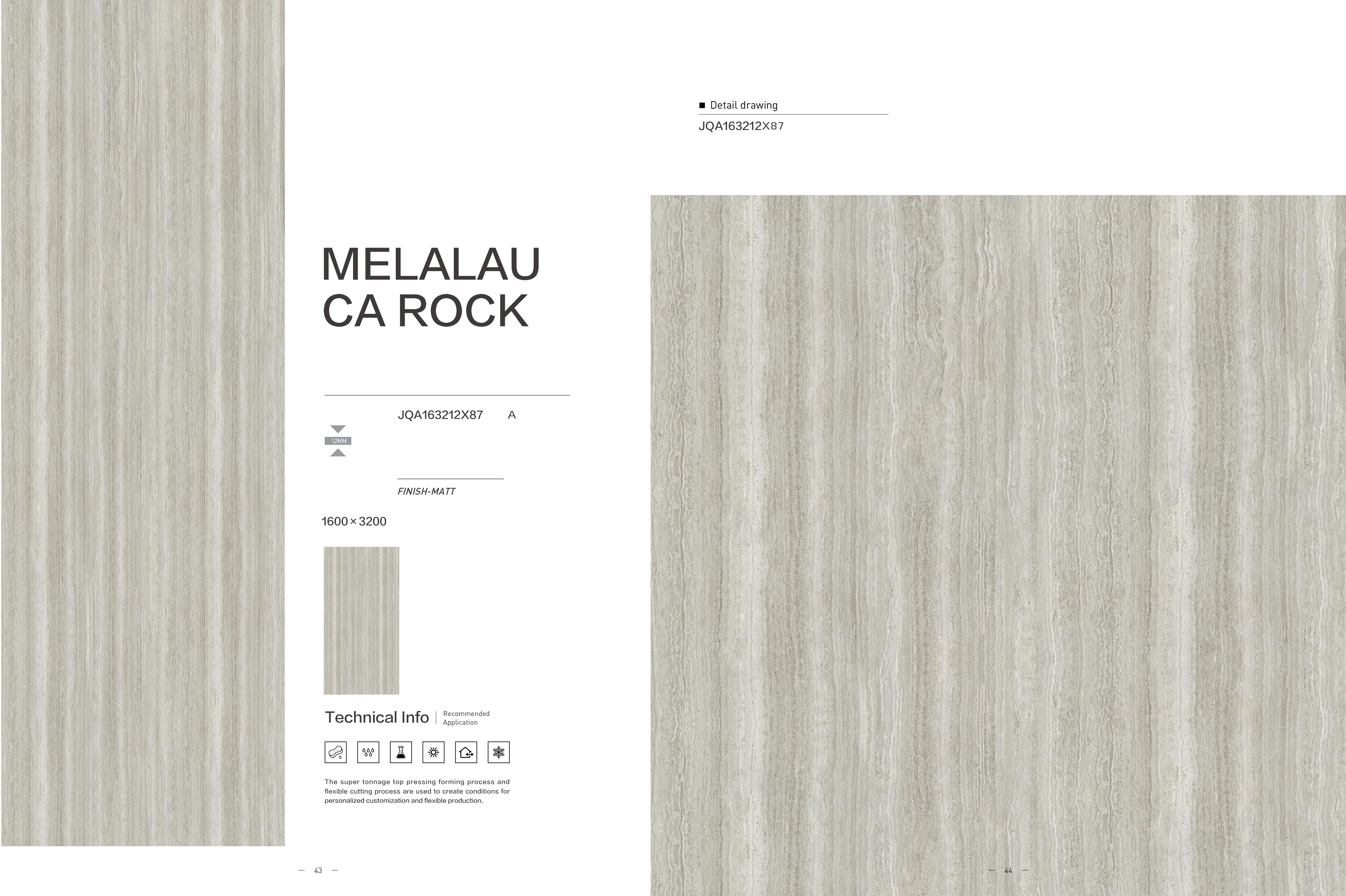 OEM Matt Grey Marble Slab Tile MELALAU CA ROCK Scratch Resistant