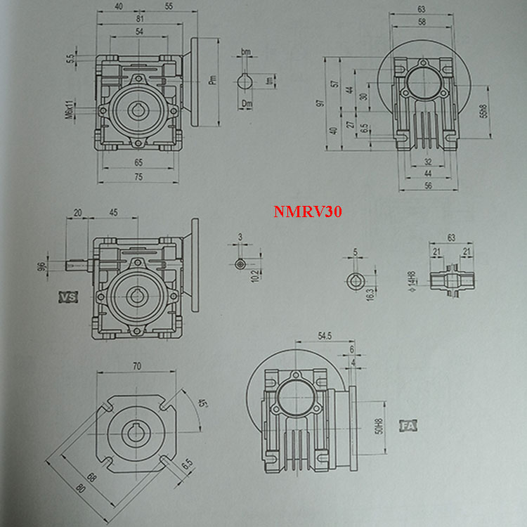 Planetary Helical Bevel Worm Speed Reducer Gearbox Transmission