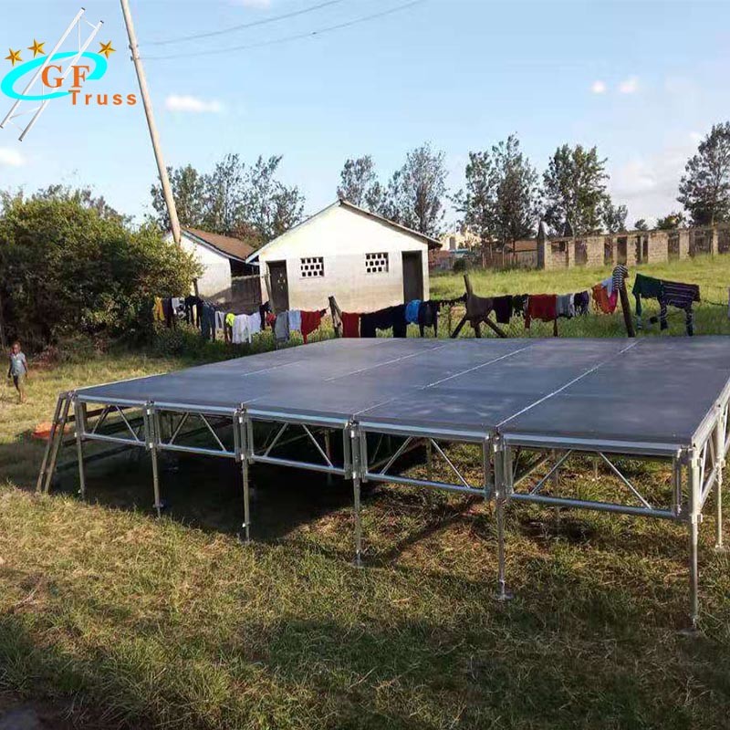 Adjustable NonSlip Aluminum Stage Truss 750KG/Square Meter