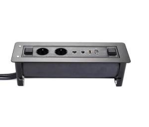 China Universal Versatile Conference Table Socket / Electric Flip Desktop Socket wholesale
