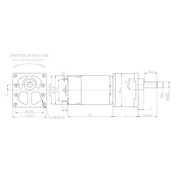 Mini Brushed DC Motor Steel Gearbox 200 Rpm Low Rpm Powder Metallurgy