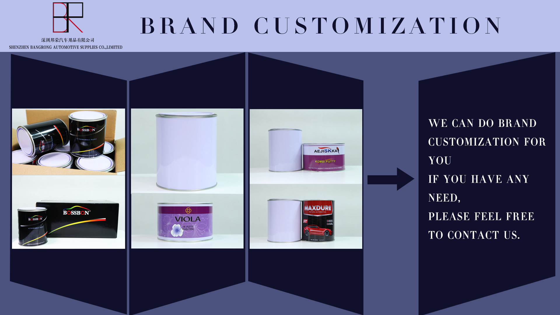 BOSSBON Brand High Concentrated Car Spray Paint For Refinishing