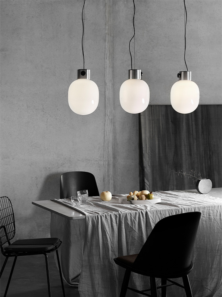 Nordic Danish gold and white minimalist pendant light bedroom bedside Menu JWDA Pendant Lamp(WH-GP-160)