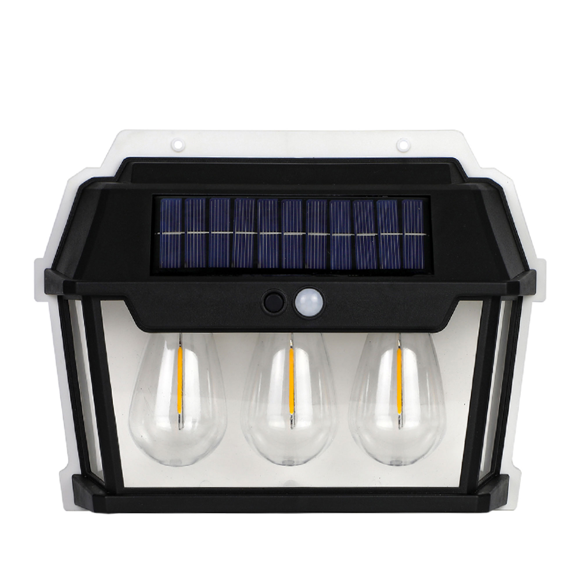 Customizable Three Light Source Solar Charging Induction Wall Bracket Light for PC ABS