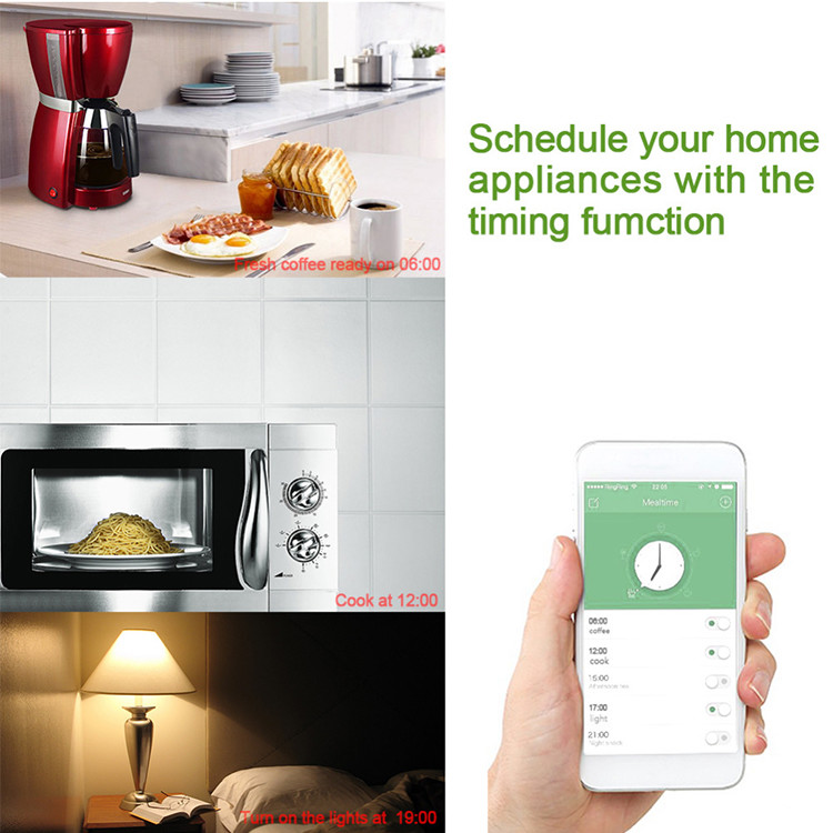 Mini Smart Plugs WIFI 2.4GHz Alexa Controlled Power Socket for residential