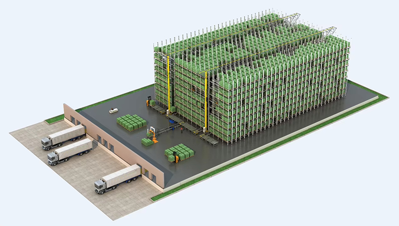 Stacker Crane Pallet Shuttle Rack