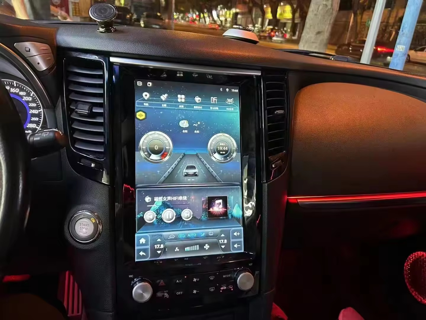 Digital Car Gauges For Infiniti FX35 Toyota Car Stereo Infotainment System