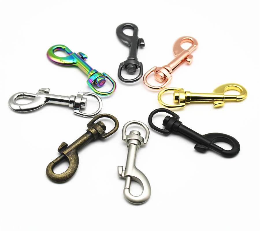 Zinc Alloy Diecasting Round Swivel Eye Type Bolt Snap Hook With Cross Grain