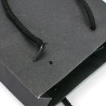 Personalized Printed Cardboard Bags With Handles , Black Paper Carrier Bags