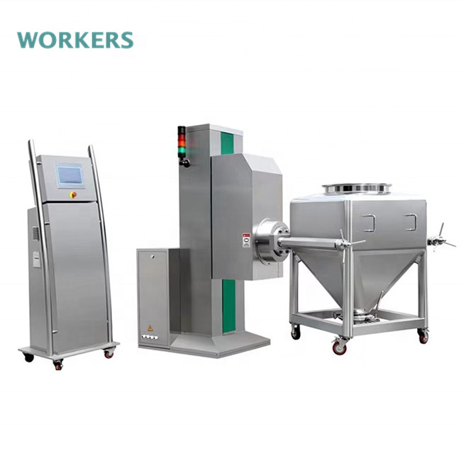 Single Arm Lift Square Cone IBC Bin Blender Pharmaceutical Industrial Chemical Mixer