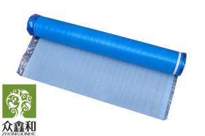 China 2mm Laminate Floor Underlay Noise Reduction Blue Foam Underlayment With PE Film wholesale