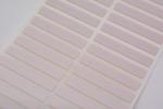 25mmx4mm High Temperature Adhesive Labels 1mil White Matte Polyimide