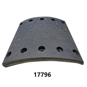 China Mercedes Benz Truck Brake Linings With Rivets 17796 17795 MB82 MB83 wholesale