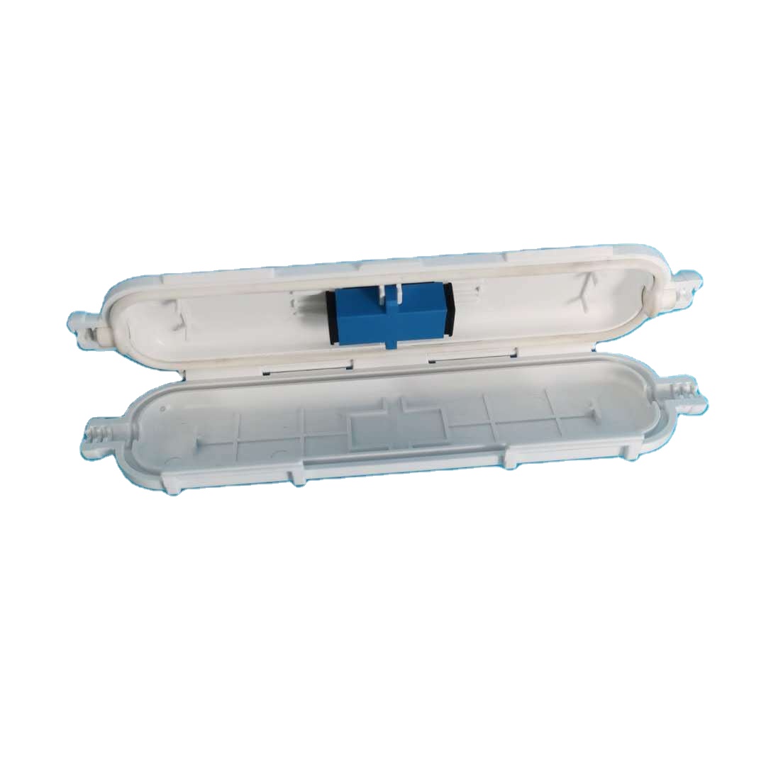 Outdoor Optic Splicing Protection Box 1 Core 2 Core FTTH Optical Fiber Lead-in Cable Joint Kit