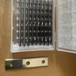 China 50x12x1.7mm Cutting Knife Carbide Blades With Three Holes Replacement wholesale